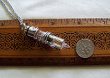 Light Up Blue Vintage Vacuum Tube Steampunk Pendant