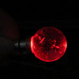 Red LED Light Up Quartz Crystal Ball Fire Elemental Pendant