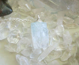 Green Apophyllite Natural Crystal Gemstone Pendant Necklace