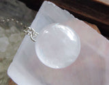 Aqua Aura Mystic Quartz Crystal Sphere Pendant Necklace