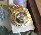 Vintage Ernest Borel Gold Kaleidoscope Cocktail Pendant Watch
