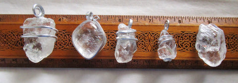 Reserved for Janie Steinhilber - Optical Calcite Pendants