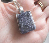 Lepidolite Natural Polished Gemstone Pendant Necklace