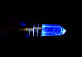 Light Up Blue LED Quartz Crystal Pendant Necklace