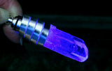 Ultraviolet LED Natural Quartz Light Up Crystal Pendant Necklace