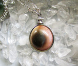 Natural Operculum Seashell Pendant Necklace