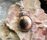 Natural Operculum Seashell Pendant Necklace