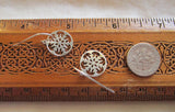 Sterling Silver Snowflake Dangle Earrings