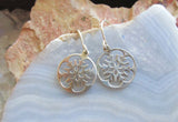 Sterling Silver Snowflake Dangle Earrings