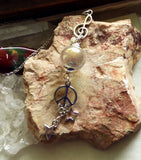 Angel Aura Quartz Crystal Ball Musical Peace Necklace