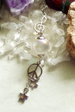 Angel Aura Quartz Crystal Ball Musical Peace Necklace