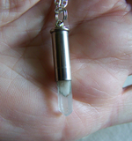 Angel Phantom Quartz Crystal Bullet Jewelry Pendant