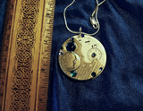 Blue Moon Watchworks Steampunk Jewelry Pendant