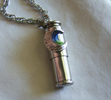 Blue Moon Keepsake Capsule Silver Bullet Jewelry Pendant