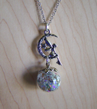 Faery Glass Ball Floating Orbs Glow in the Dark Pendant Necklace