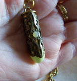Glow in the Dark Brass Filigree Bullet Jewelry Pendant