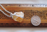Golden Healer Quartz Natural Crystal Pendant Necklace
