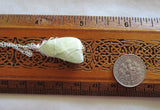 Green Heliodor Natural Beryl Gemstone Crystal Pendant Necklace