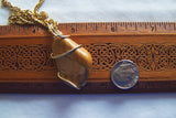 Natural Picture Jasper Wire Wrapped Pendant Necklace