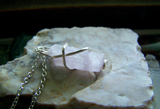 Natural Pink Kunzite Crystal Gemstone Pendant