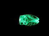 Green Light Up Cicada Quartz Natural Crystal Pendant Necklace