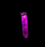 LED Light Up Hot Pink Quartz Crystal Pendant Necklace