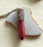 Natural Mookaite Jasper Stone Bullet Jewelry Pendant