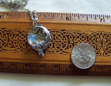 Moon Maiden Vintage Watch Works Moonstone Steampunk Jewelry Pendant