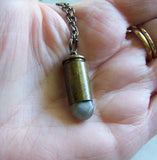 Natural Moonstone Crystal Bullet Jewelry Pendant Necklace