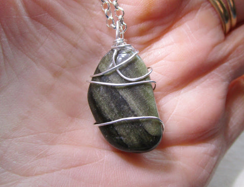 Natural Crystal Rock Pendant Necklace
