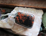 Mahogany Obsidian Natural Wire Wrapped Crystal Pendant Necklace