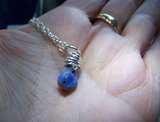 Blue Opal Australian Raw Gemstone Pendant