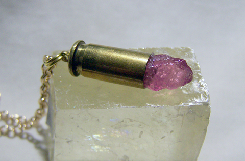 Sterling Silver Pink Rhodonite Arrowhead Gemstone Squash Blossom State –  American West Jewelry