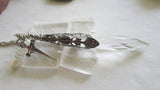 Time Sword Vintage Crystal Prism Pendant Necklace