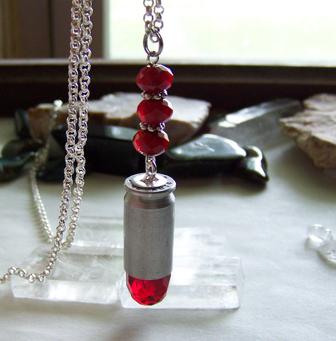 Red And Green Stone Necklace Set | Crystal Necklace | Saaj