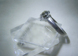 Herkimer Diamond Natural Crystal Sterling Silver Ring Size 6.5