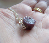 Ruby Record Keeper Natural Raw Gemstone Pendant Necklace