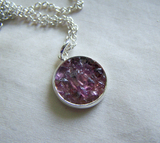 Natural Ruby Spinel Gemstone Crystals Pendant