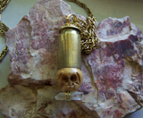 Day of the Dead Skull Bullet Jewelry Pendant