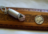 Oregon Sunstone Raw Gemstone Bullet Jewelry Pendant