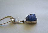 Tanzanite and Crystal Ball Sterling Silver Pendant