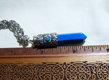 Filigree Turquoise and Howlite Bullet Jewelry Pendant
