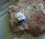 Violet Flame Grape Opal Polished Gemstone Pendant