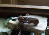 Quartz Crystal Beechwood Mini Wand Dagger Pendant