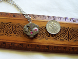 Watchworks Rose and Ruby Steampunk Vintage Pendant